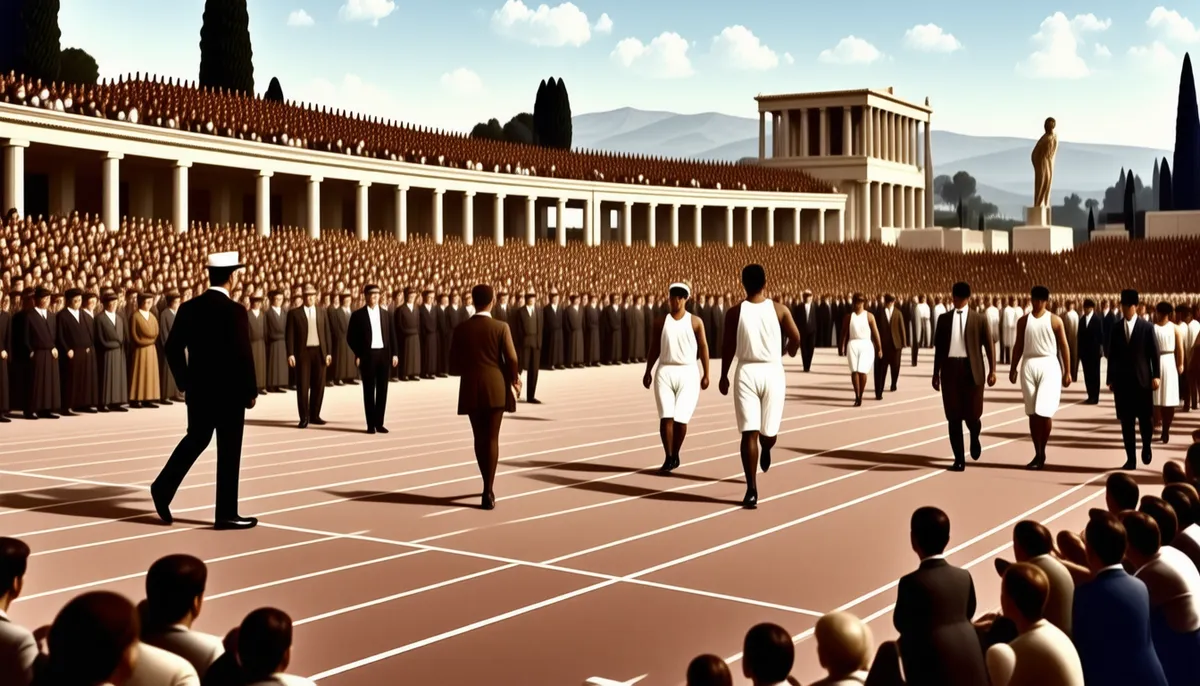 De första moderna olympiska spelen