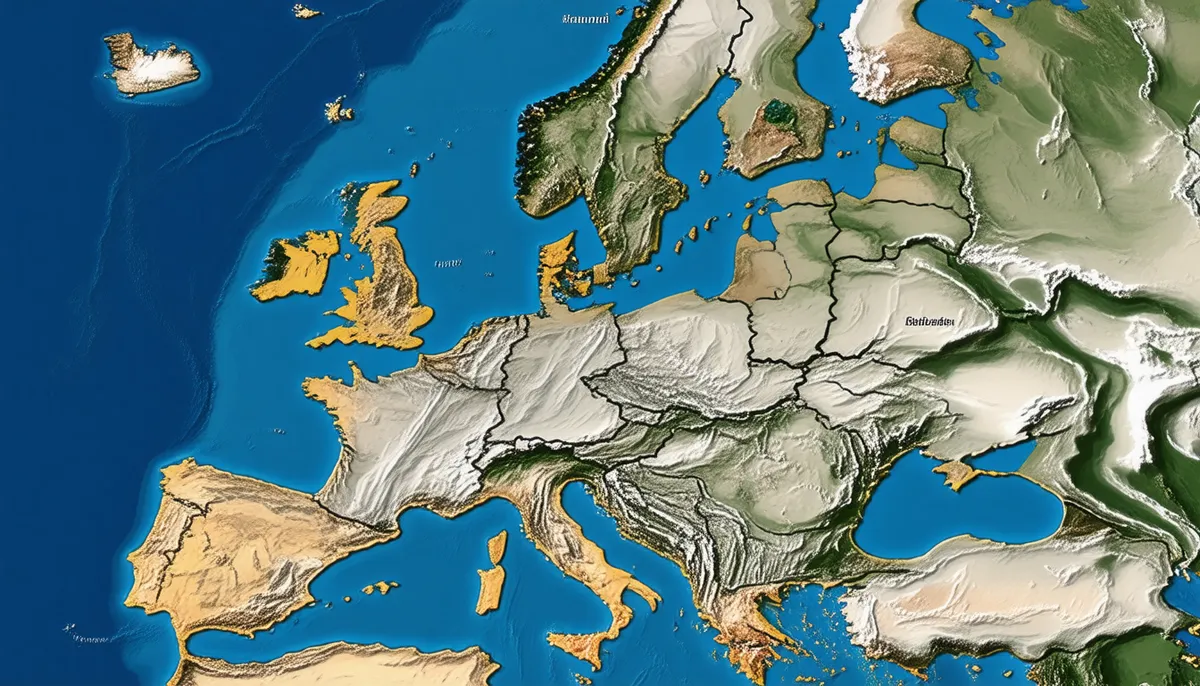 Europeiska länder utan landgränser