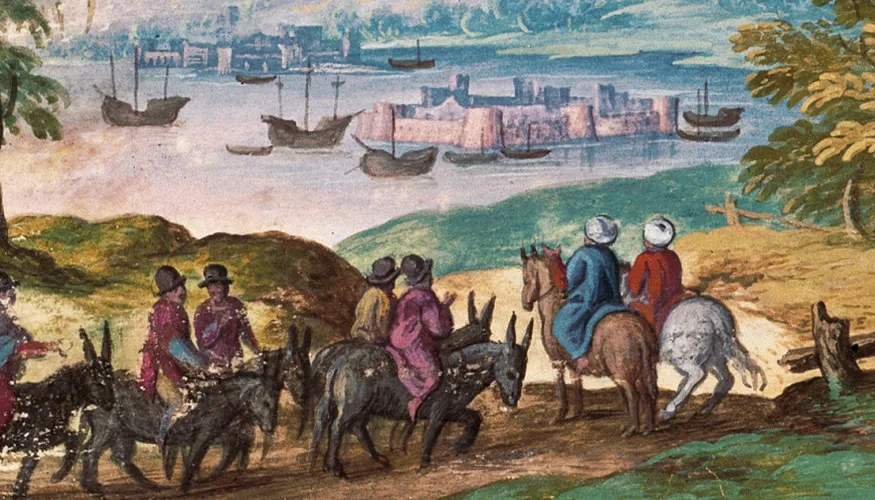Under medeltiden, vilka lever runt Medelhavet?